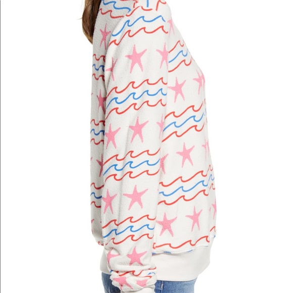 Wildfox SEA STARS & Stripes Bagy beach top sweater - Picture 8 of 8
